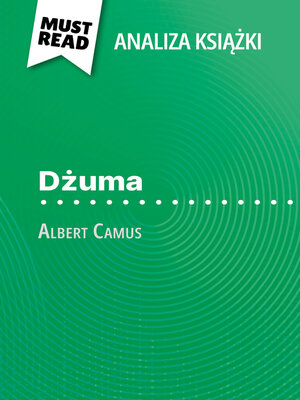 cover image of Dżuma książka Albert Camus (Analiza książki)